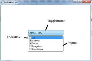 WPF ComboBox Selection documentation Single selection Single selection allows users to select a single item from the dropdown listbox. . Combobox multiple selection wpf